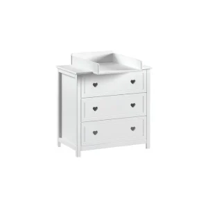 Amori Skötbordsbyrå 90x76 cm Vit - Möbler Outlet