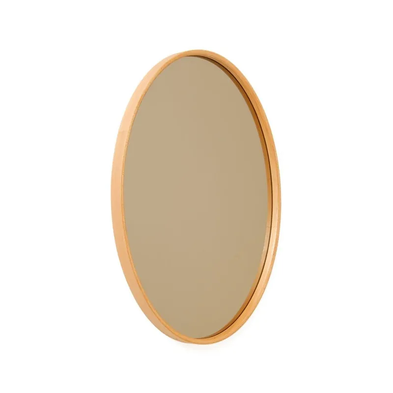 Lorys Vägghängd Spegel Oval 45 cm Brun - Inredning Säker betalning