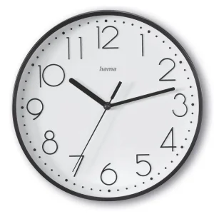 Kundfavorit Hama Väggklocka Hama Salina 22 cm Svart - Inredning