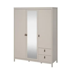 Tvilum Vallvidera Garderob med Spegel 150x199 cm Beige - Förvaring Snabb leverans