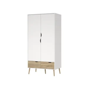 Tvilum Hostafranc Garderobsskåp 98,7x200,1 cm Vit - Förvaring Begränsat erbjudande