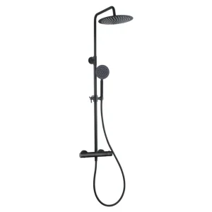Expressleverans Takduschset med blandare | Brusa - Svart - Hus & renovering