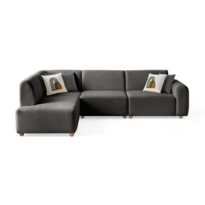 Outlet Rynvar Soffa med Schäslong 4-sits Antracit - Möbler