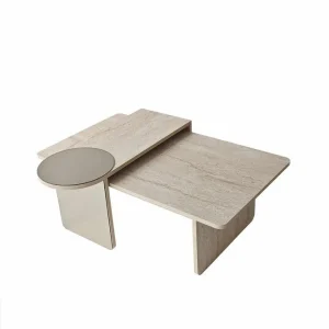 Dasina Satsbord 105 cm Travertine - Möbler risnedsättning