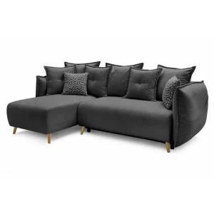 Populärt val Puffin Bäddsoffa med Divan 3-sits Antracit - Möbler