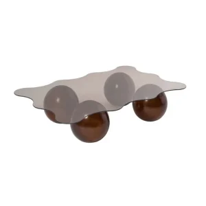 Beställ nu Soffbord Nordure Elinville Soffbord 120 cm Mörkbrun - Möbler