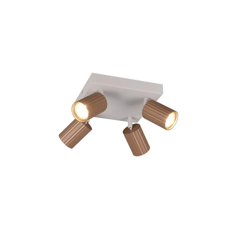Trio Lighting Spot TRIO Soka 4 lampor, Coffee/Varm Grå - Belysning & el Outlet