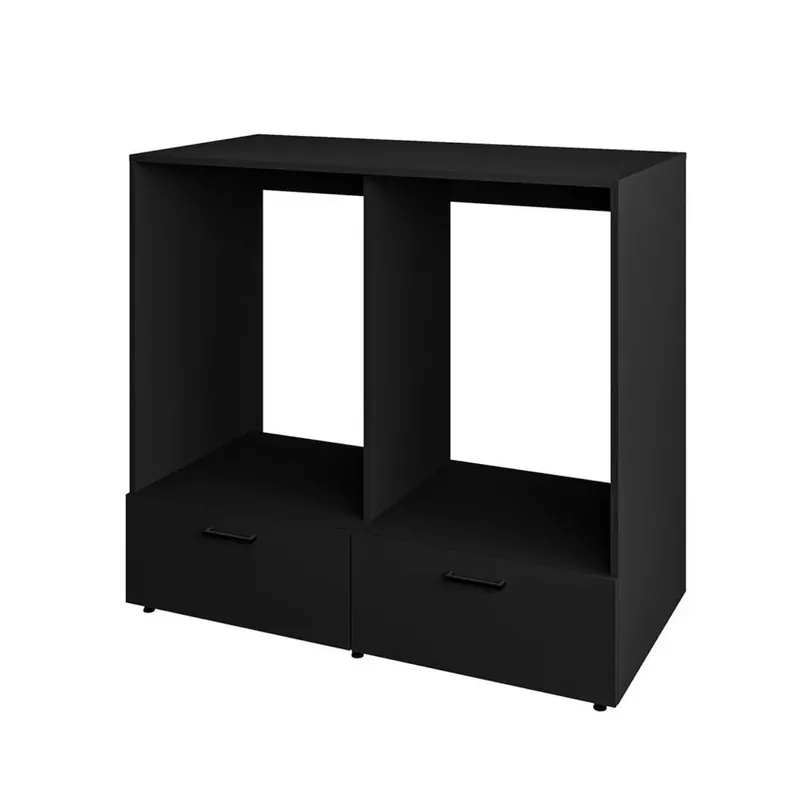 Tvättmaskin/Torktumlarskåp Rosa med 2 lådor Svart Onyx - Hus & renovering I lager