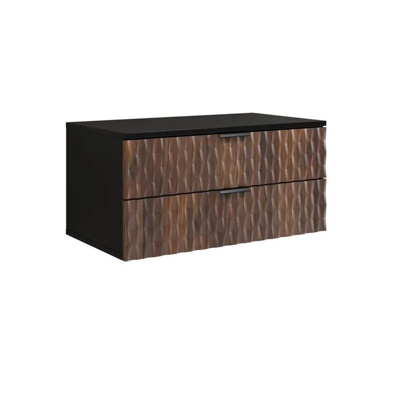 Billigare Badrumsmöbel Enzo med 2 Lådor Väggmonterad 81 cm - Hus & renovering
