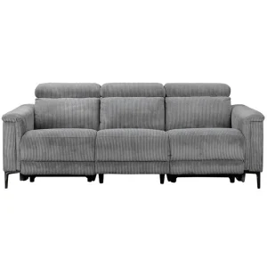Säker betalning Loft24 Lund Reclinersoffa 3-sits Grå - Möbler