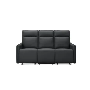 Loft24 Lugo Reclinersoffa 3-sits Svart - Möbler Rea