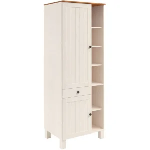 Loft24 Alby Bokhylla 205x75 cm Vit - Förvaring Populär