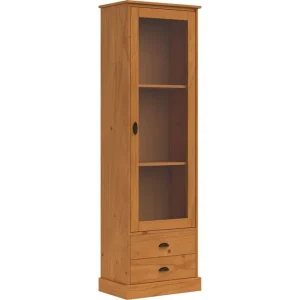 Loft24 Harry Vitrinskåp 55x180 cm Natur - Förvaring Rea
