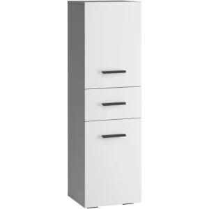 Beställ idag Loft24 Malika Högskåp till Badrum 130x38x35 cm Vit - Hus & renovering