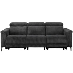 Loft24 Reclinersoffa utan hörn Loft24 Lund Reclinersoffa 3-sits Grå - Möbler Expressleverans