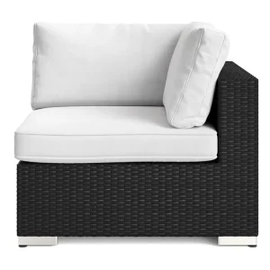 Comfort Garden Bahamas Hörnmodul utomhus i konstrotting Svart - Utemöbler Outlet