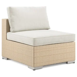 Comfort Garden Bahamas Mittmodul utomhus i konstrotting med Ljus vattenavisande dyna Beige - Utemöbler Rabatt