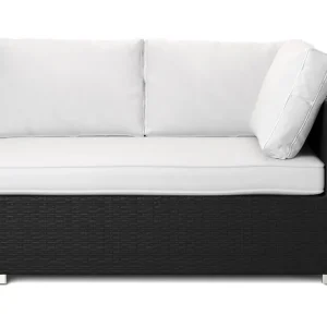 Begränsat erbjudande Comfort Garden Bahamas Vänstermodul utomhus 140 cm i konstrotting Svart - Utemöbler