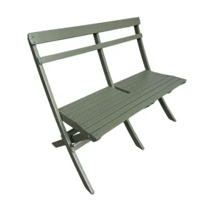 KWA Landet liten soffa utomhus 110x60x89 cm - Träsoffa akacia Grön - Utemöbler Begränsat erbjudande