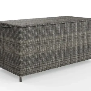 Snabb leverans Comfort Garden Zahara Dynbox utomhus i konstrotting med handtag 140x60x60 cm Grå - Utemöbler