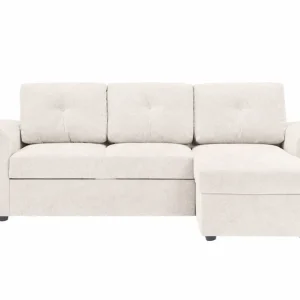 Basic Home Leia 3-sits vändbar Bäddsoffa med divan och förvaring Beige - Möbler Reapris