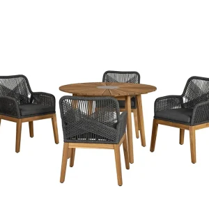 Matgrupp utemöbler | 4 sittplatser | Akaciaträ| Lyfco Florida - Utemöbler Billig