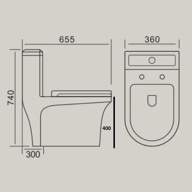 Begränsat antal Golvstående toalett | Dubbelspolning | Modern design - Hus & renovering