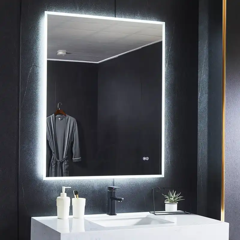 Spegel 60x80cm | LED-belysning & anti-fog - Hus & renovering Handla nu