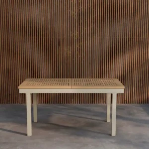 Köp online Venture Home Rektangulärt matbord Panama 160 cm Utomhus Natur - Utemöbler