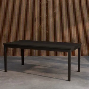 Venture Home Rektangulärt Matbord Kenya 180 cm Utomhus Svart - Utemöbler Rea