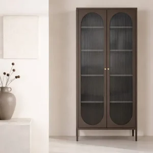 Venture Home Vitrinskåp Lima 180 cm Brun - Förvaring Premium