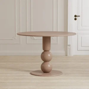 Venture Home Runt matbord Boule 110 cm Beige - Möbler I lager