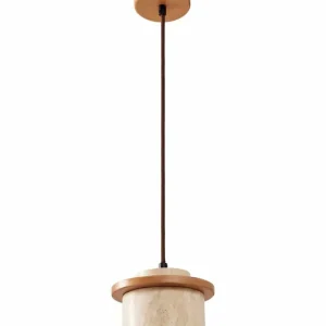 Billigare Meyros Pendellampa Beige Och Ek - Belysning & el