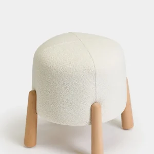 Populärt val Orryn Sittpuff 40 cm Rund Vit - Möbler
