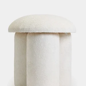 Vynor Sittpuff 45 cm Rund Vit - Möbler I lager