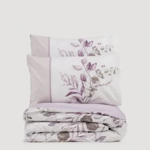 Tharion Bäddset 240x220 cm Lila Vit - Textil & mattor Endast idag
