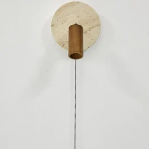 Tharosel Vägglampa 21 cm Beige Ek - Belysning & el Snabb frakt
