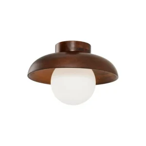 Beylin Vägglampa 24 cm Rund Valnöt Vit - Belysning & el Lågt pris