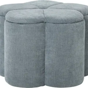 Fynd Viresta Sittpuff med förvaring 60 cm Blå - Möbler