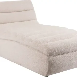 Billigare Valdoro Schäslong i tyg 168 cm Beige - Möbler