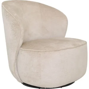 Beställ idag Zorevi Fåtölj med snurrfunktion i tyg Beige - Möbler
