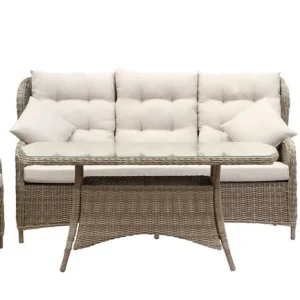 Utemöbelgrupp Orleans recliner-lounge beige - Trädgård & spabad Expressleverans