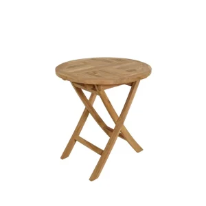 Köp nu Utomhusbord Milano fällbart bord Ø70 cm naturfärgad teak - Utemöbler