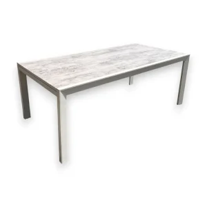 Kundfavorit Trädgårdsbord Palermo 200*90 cm grå/beige - Utemöbler