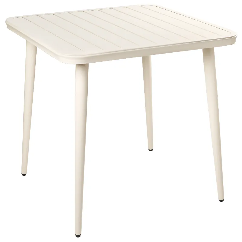 Extra rabatt Matbord utomhus Naturno 80 cm Aluminum Beige - Utemöbler