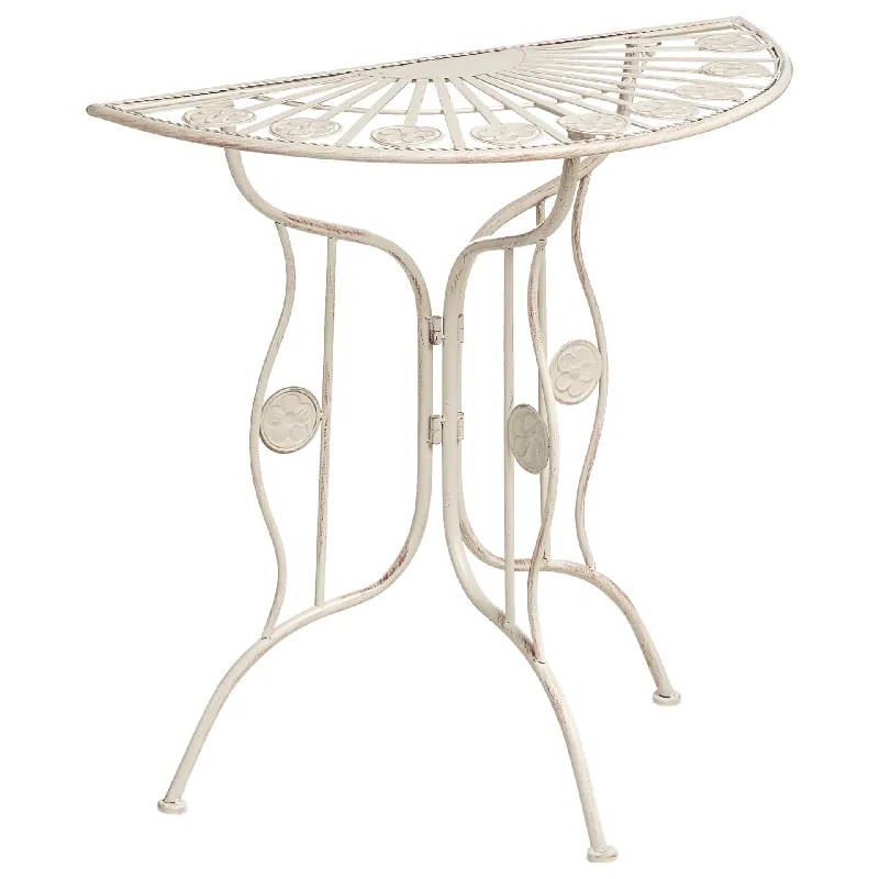Bistrobord utomhus Coggia 80 cm Järn Beige - Utemöbler I lager