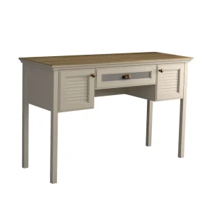 Nedsatt pris Nenora Skrivbord 132 cm Crème, ek, grå - Möbler