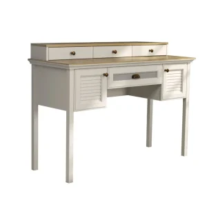 Kundfavorit Virena Sminkbord 132 cm Crème, ek, grå - Möbler