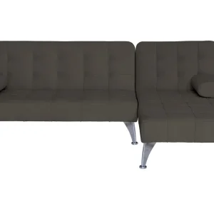 Kundfavorit Bäddsoffa med divan brun sammet 198 cm brun - Möbler