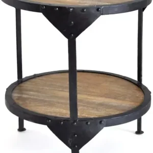 Bombay runt Lampbord Ø50 cm - Vintage Natur - Möbler Premium